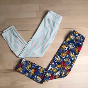 3 for $20 -2 Pair LulaRoe kids S/M Leggings